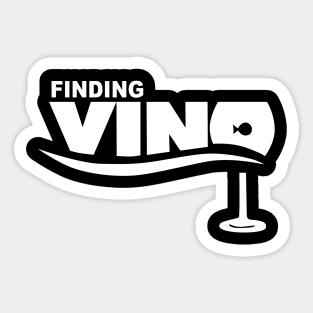 Finding Wine Wino Lovers Sticker